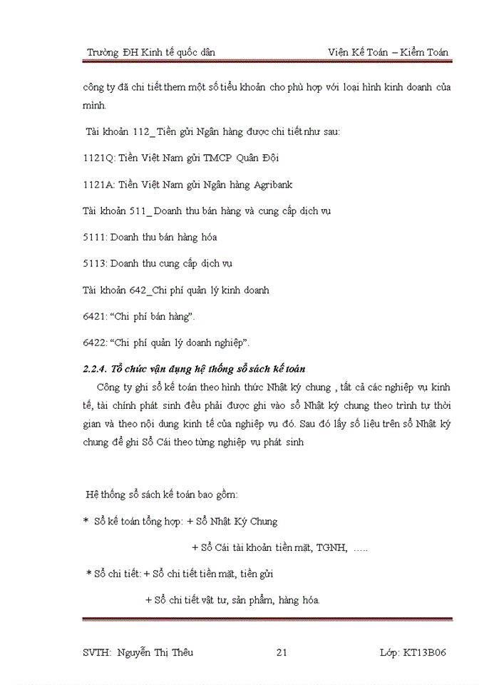 image for page Tổ chức bộ máy kế toán và hệ thống kế toán tại công ty Hùng Sơn.