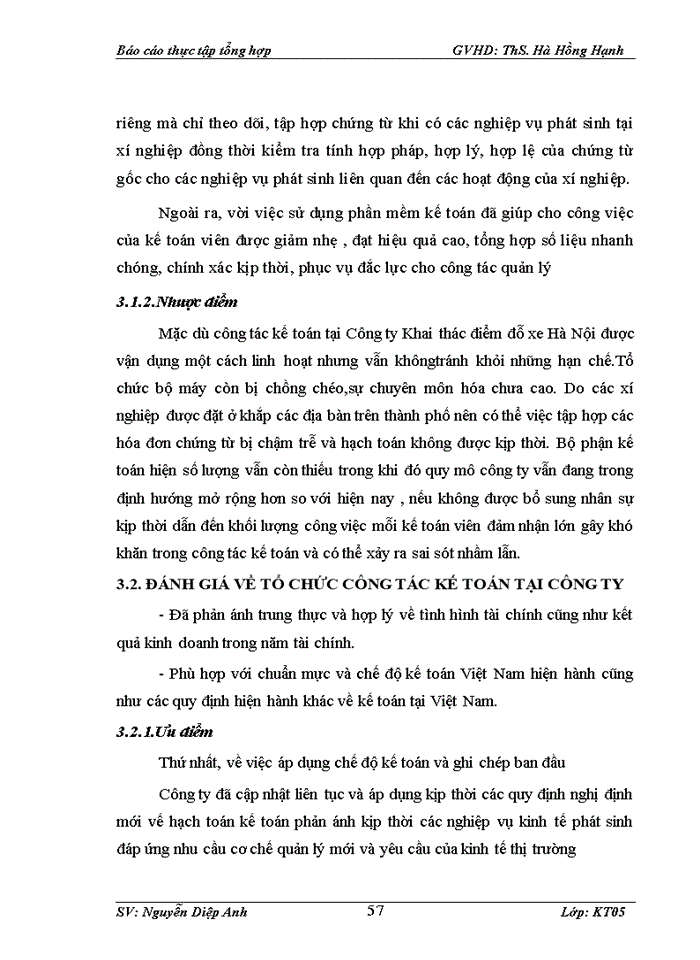 image for page Tổ chức bộ máy kế toán và hệ thống kế toán tại công ty khai thác điểm đỗ xe hà nội