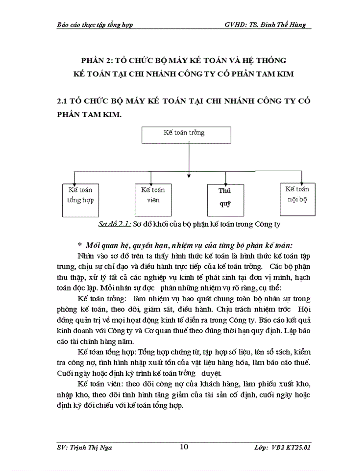 image for page Tổ chức bộ máy kế toán và hệ thống kế toán tại chi nhánh công ty cổ phần tam kim
