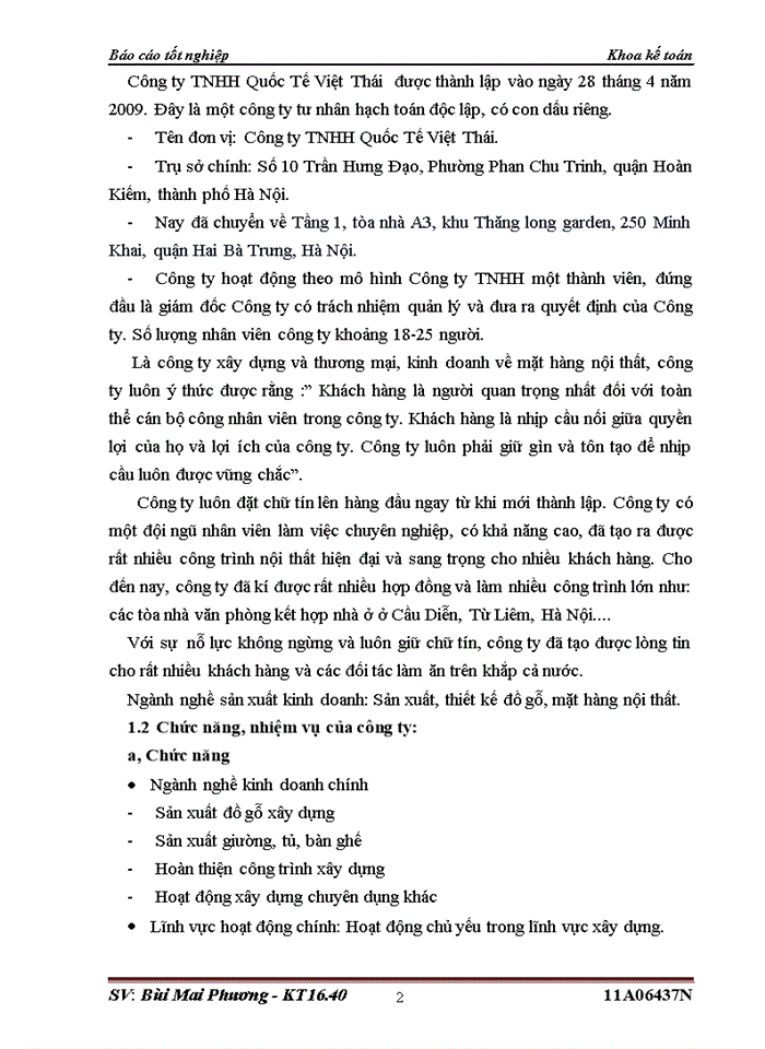 image for page Tổ chức công tác kế toán và phương pháp kế toán một số phần hành kế toán chủ yếu tại công ty: