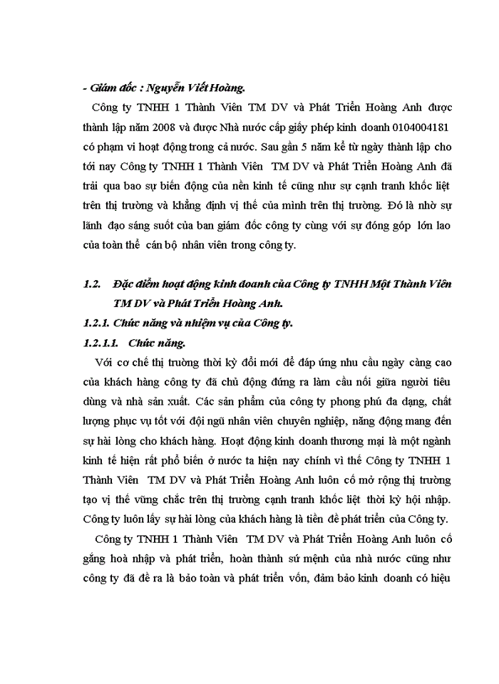 image for page Tổ chức bộ máy kế toán và hệ thống  kế toán tại Công ty TNHH 1 Thành Viên  TM DV và Phát Triển Hoàng Anh.