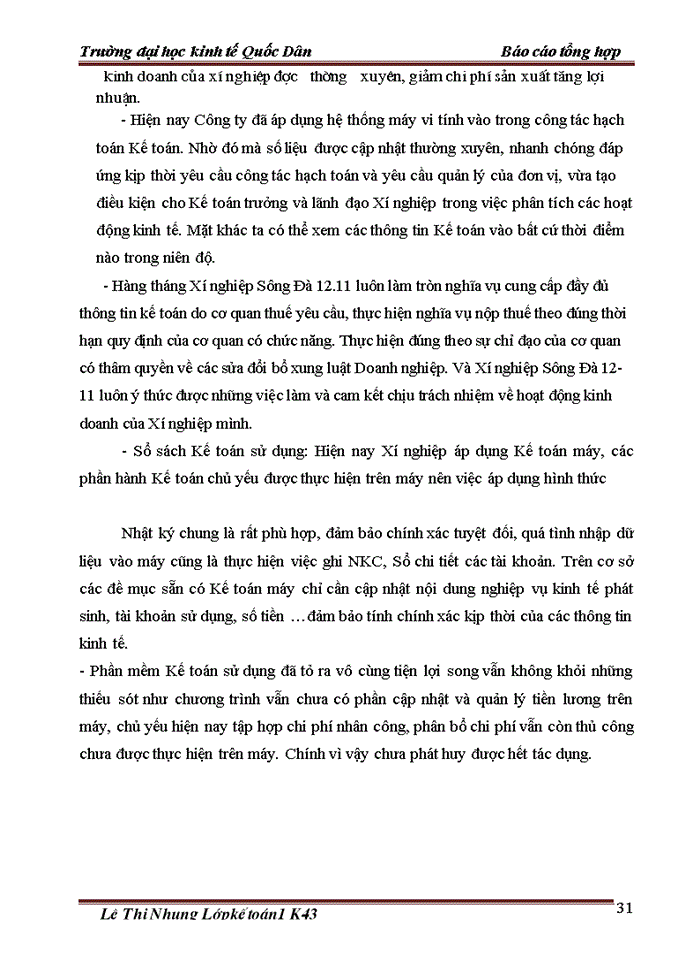 image for page Tổ chức bộ máy kế toán và hệ thống kế toán tại xí nghiệp Sông Đà 12.11