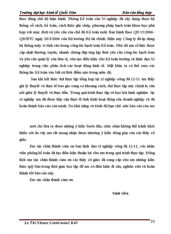 image for page Tổ chức bộ máy kế toán và hệ thống kế toán tại xí nghiệp Sông Đà 12.11