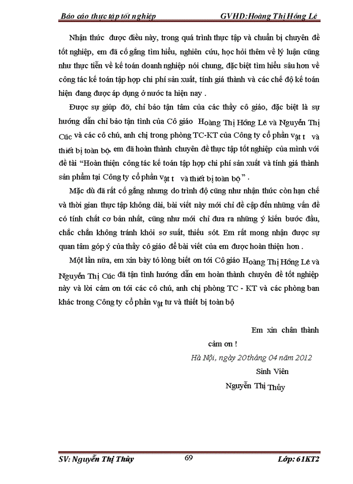 image for page kế toán nguyên vật liêu, công cụ dụng cụ tại công ty cổ phần vật tư và thiết bị toàn bộ