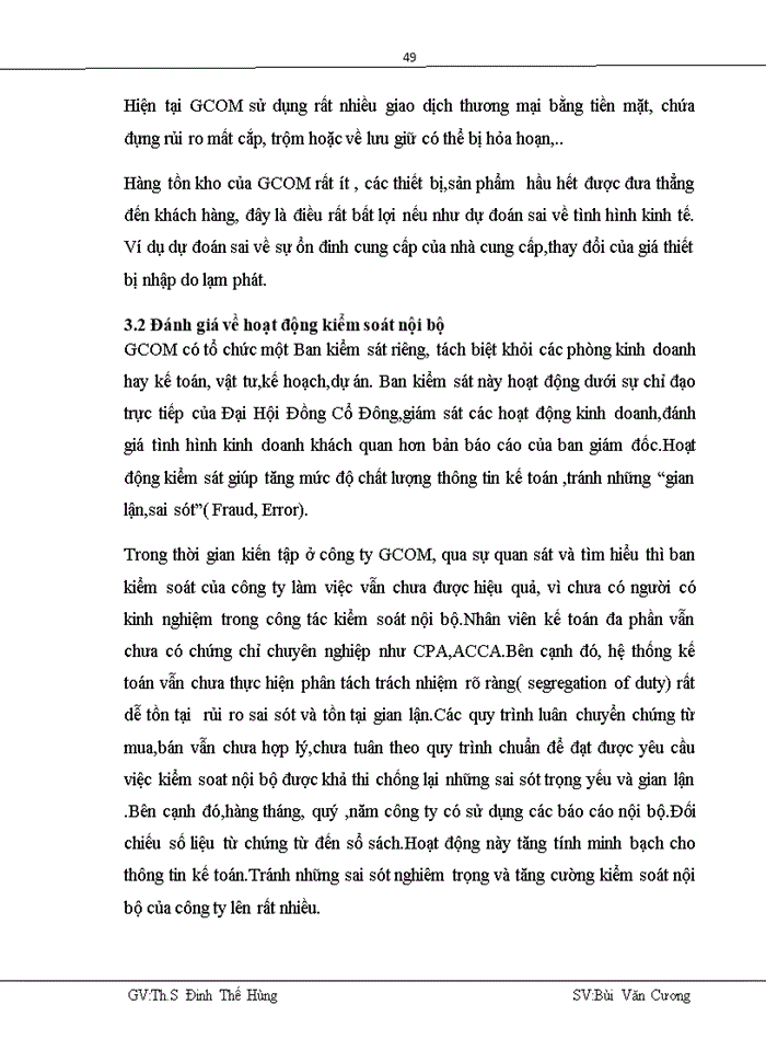 image for page Tổ chức bộ máy kế toán và hệ thống kế toán tại công ty cổ phần gcom