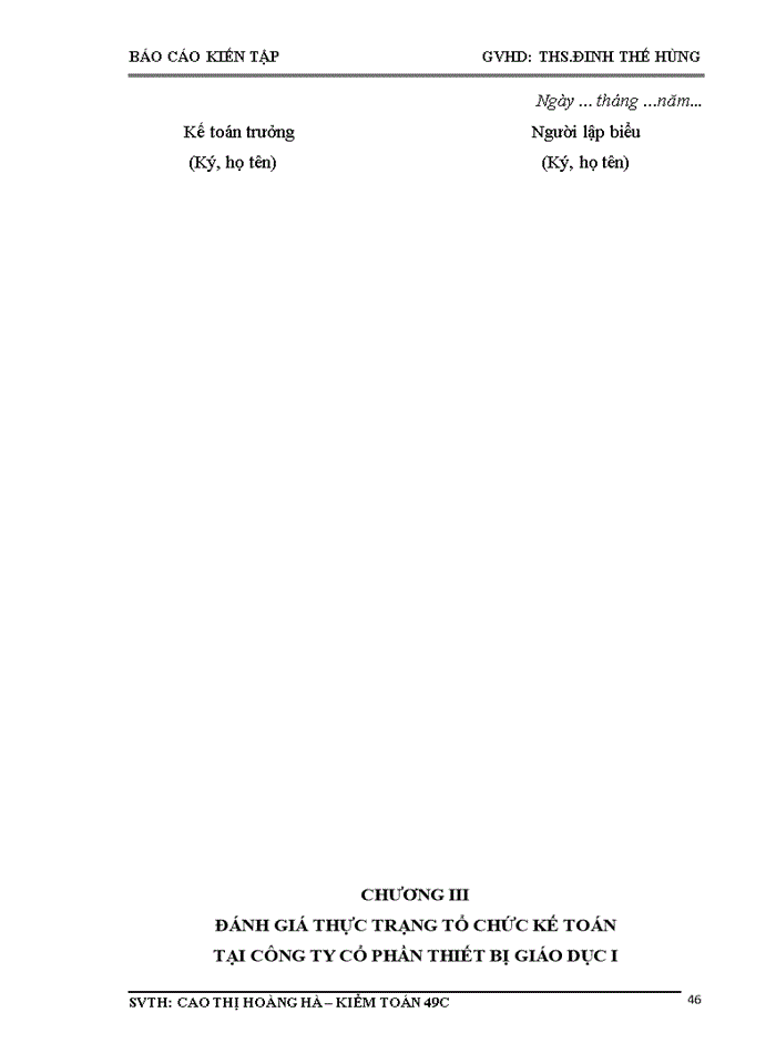 image for page Thực trạng tổ chức kế toán tại Công ty Cổ phần Thiết bị Giáo dục  I