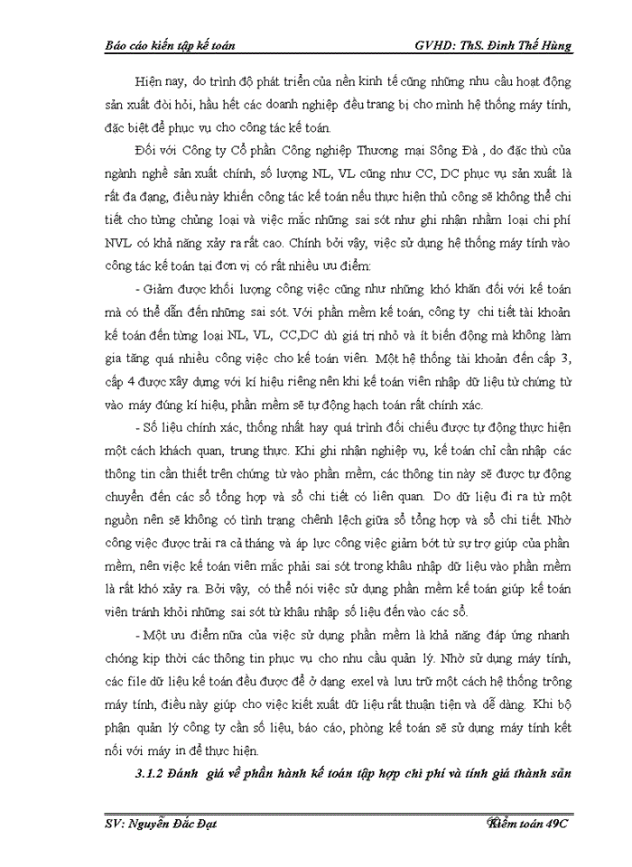 image for page Thực trạng tổ chức hạch toán kế toán tại Công ty cổ phẩn công nghiệp thương mại Sông Đà.