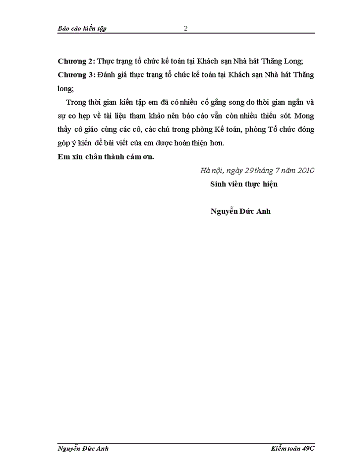 image for page Thực trạng tổ chức kế toán tại Khách sạn Nhà hát Thăng Long;