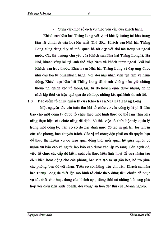 image for page Thực trạng tổ chức kế toán tại Khách sạn Nhà hát Thăng Long;