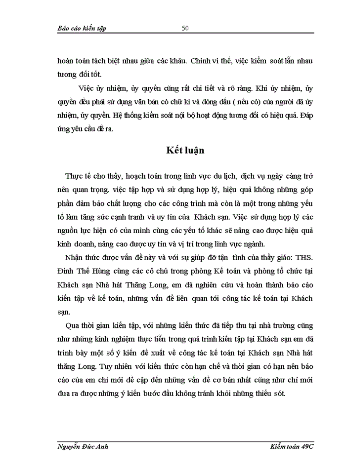 image for page Thực trạng tổ chức kế toán tại Khách sạn Nhà hát Thăng Long;