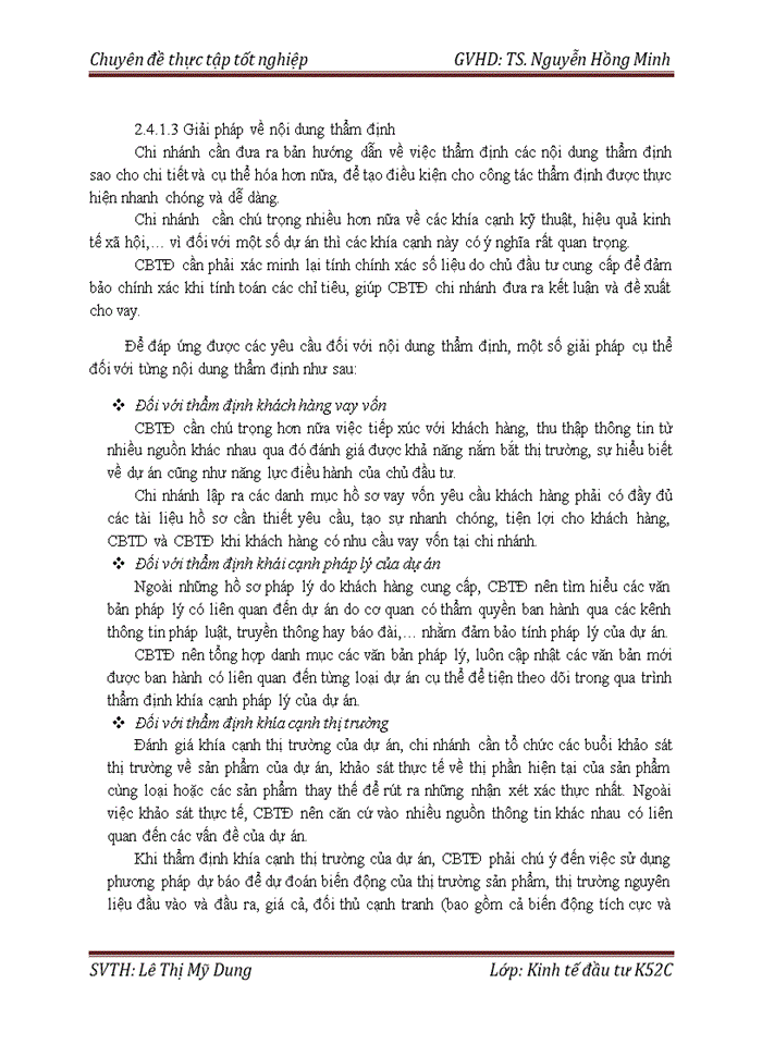 image for page Hoàn thiện công tác thẩm định các dự án đầu tư vay vốn tại Ngân hàng TMCP Đầu tư và Phát triển Việt Nam - chi nhánh Quang Trung