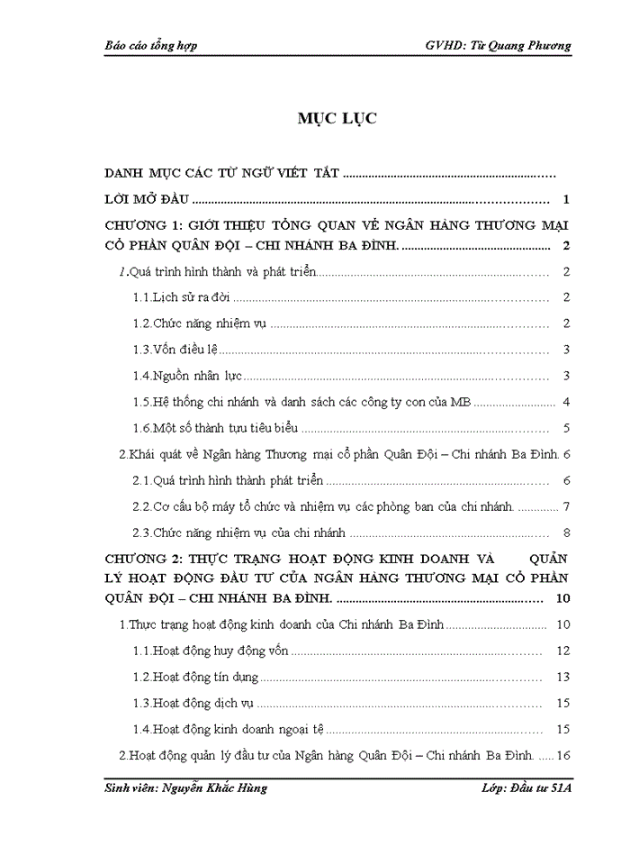 image for page Thực trạng hoạt động kinh doanh và quản lý hoạt động đầu tư của ngân hàng thương mại cổ phần quân đội – chi nhánh ba đình