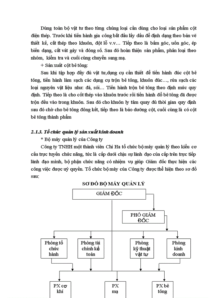image for page Tổ chức công tác kế toán tập hợp chi phí sản xuất và tính giá thành sản phẩm tại Công ty TNHH một thành viên Chi Ha