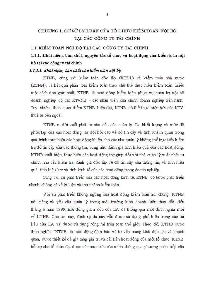 Đặc điểm về tổ chức và hoạt động của các công ty tài chính Việt Nam ảnh hưởng đến tổ chức kiểm toán nội bộ