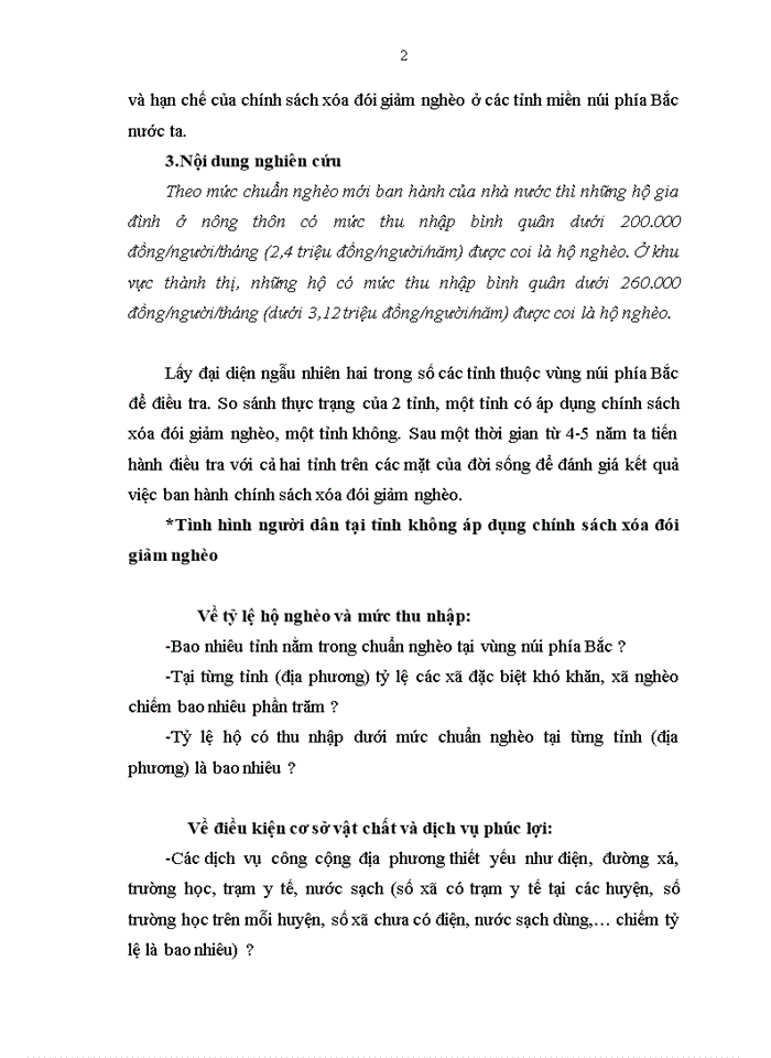 image for page Đánh giá kết quả của các chính sách xóa đói giảm nghèo ở các tỉnh miền núi phía Bắc nước ta năm 2009