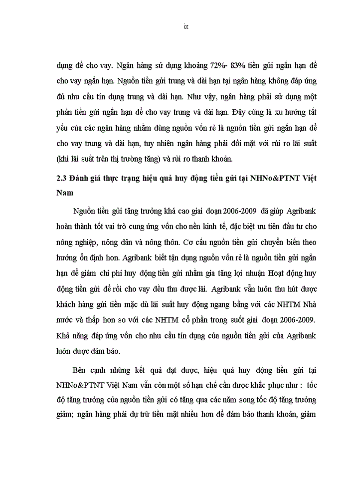 image for page Nâng cao hiệu quả huy động tiền gửi tại ngân hàng Nông nghiệp và Phát triển nông thôn Việt Nam