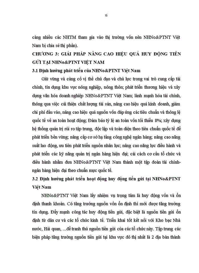 image for page Nâng cao hiệu quả huy động tiền gửi tại ngân hàng Nông nghiệp và Phát triển nông thôn Việt Nam