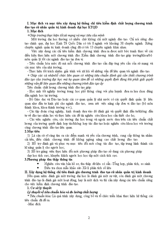 image for page Xây dựng hệ thống chỉ tiêu đánh giá chương trình đào tạo cử nhân quản trị kinh doanh