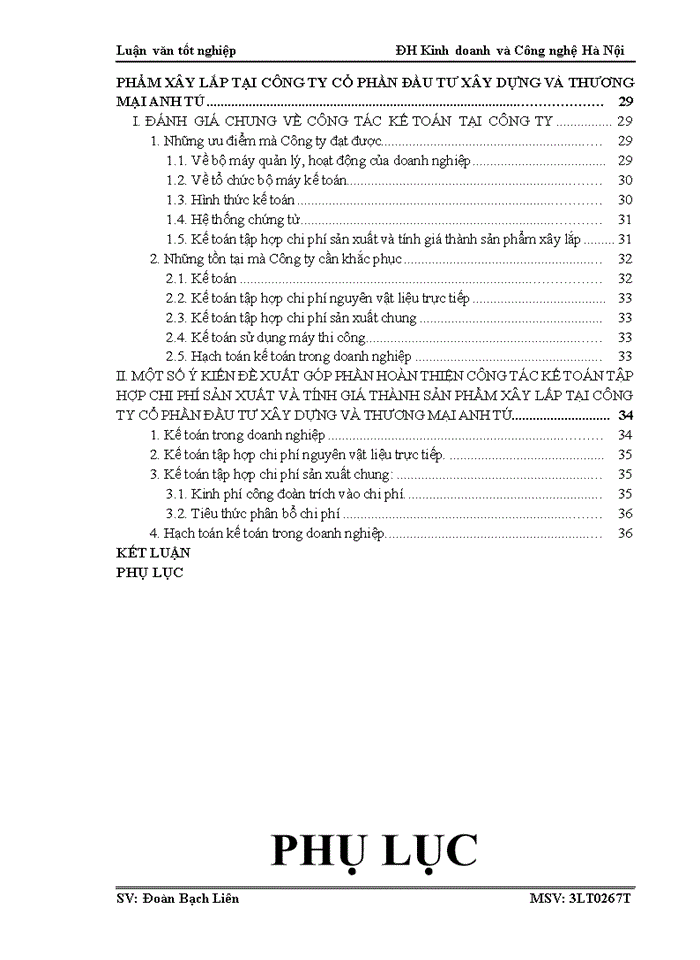 image for page Kế toán chi phí sản xuất và tính giá thành sản phẩm xây lắp tại Công ty Cổ phần Đầu tư xây dựng và thương mại Anh Tú