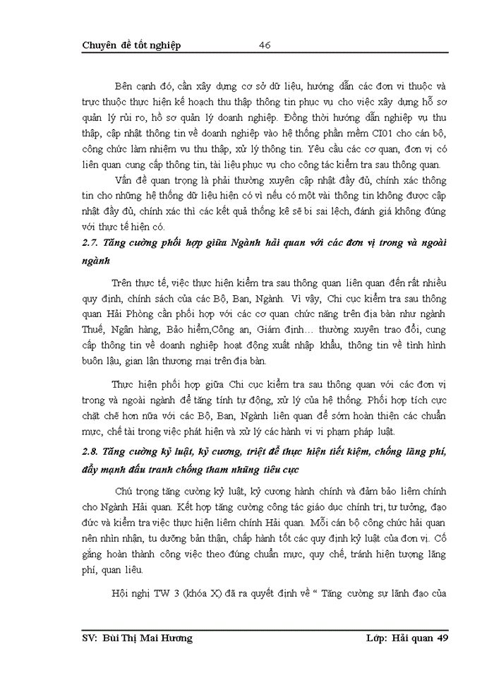 image for page Công tác kiểm tra sau thông quan tại Chi cục kiểm tra sau thông quan Hải Phòng. Thực trạng – Giải pháp