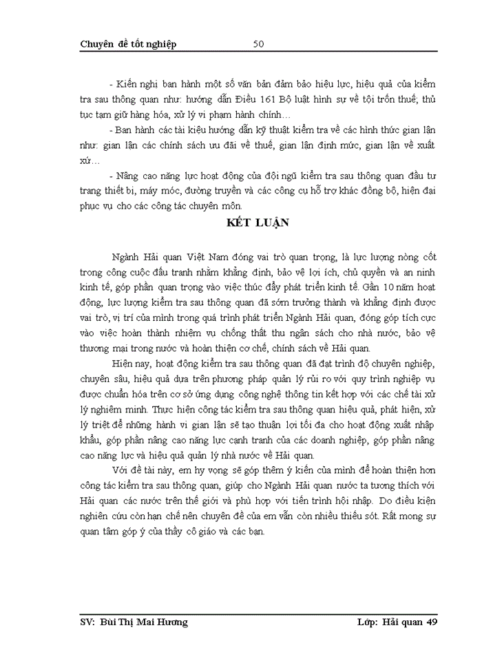 image for page Công tác kiểm tra sau thông quan tại Chi cục kiểm tra sau thông quan Hải Phòng. Thực trạng – Giải pháp