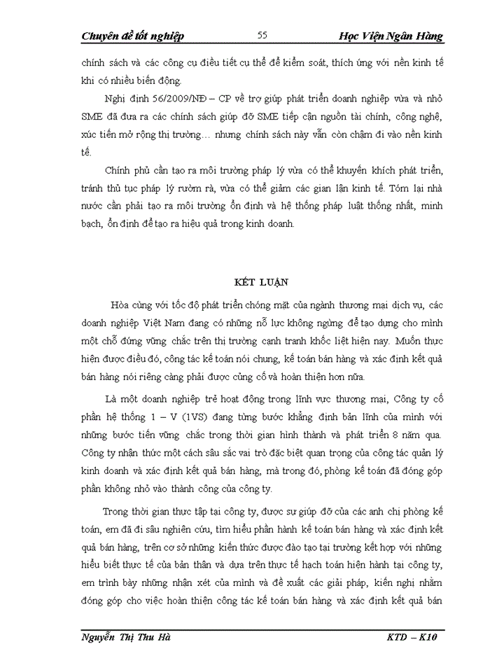 image for page Thực trạng kế toán bán hàng và xác định kết quả bán hàng tại công ty cổ phần hệ thống 1 – v (1vs)