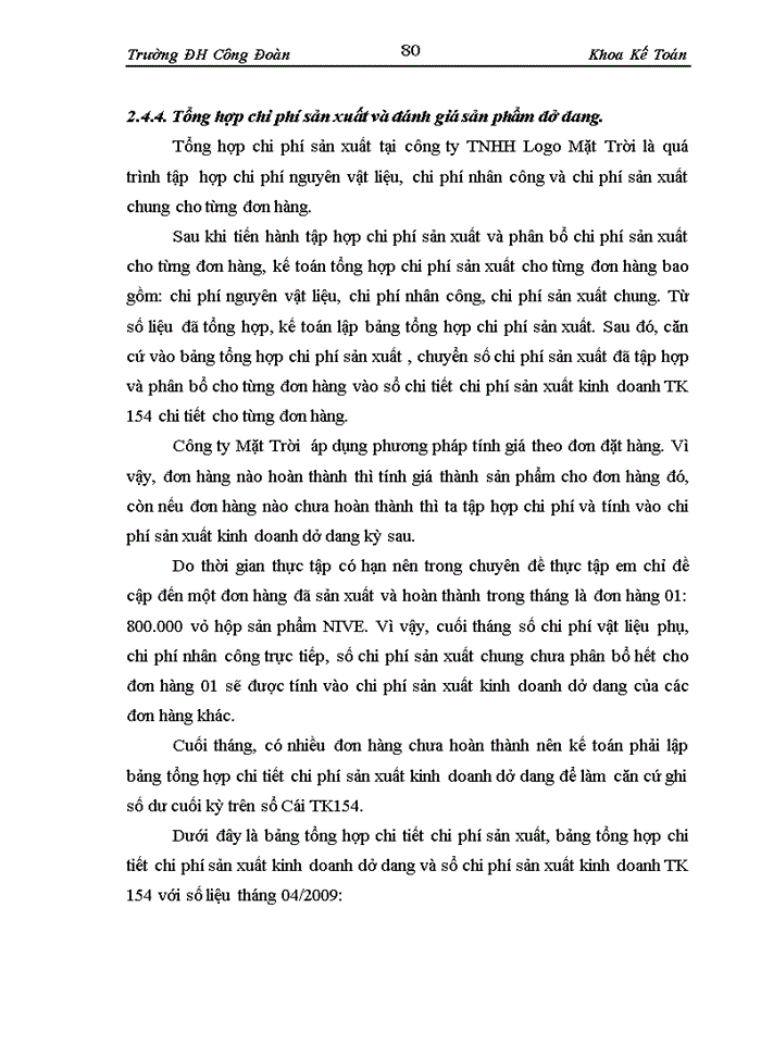 image for page Kế toán tập hợp chi phí sản xuất và tính giá thành sản phẩm trong các doanh nghiệp sản xuất.