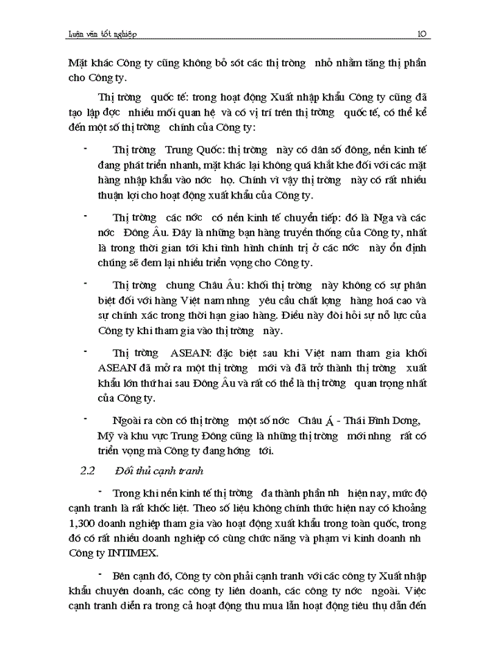 image for page Một số vấn đề về hoạt động kinh doanh Xuất Nhập Khẩu và Dịch vụ của Công ty Xuất nhập khẩu INTIMEX những năm gần đây