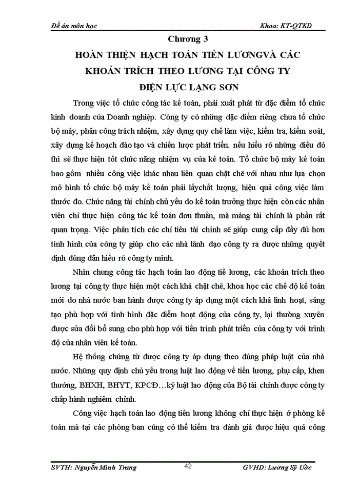 image for page Thực trạng kế toán tiền lương và các khoản trích theo lương tại công ty điện lực lạng sơn