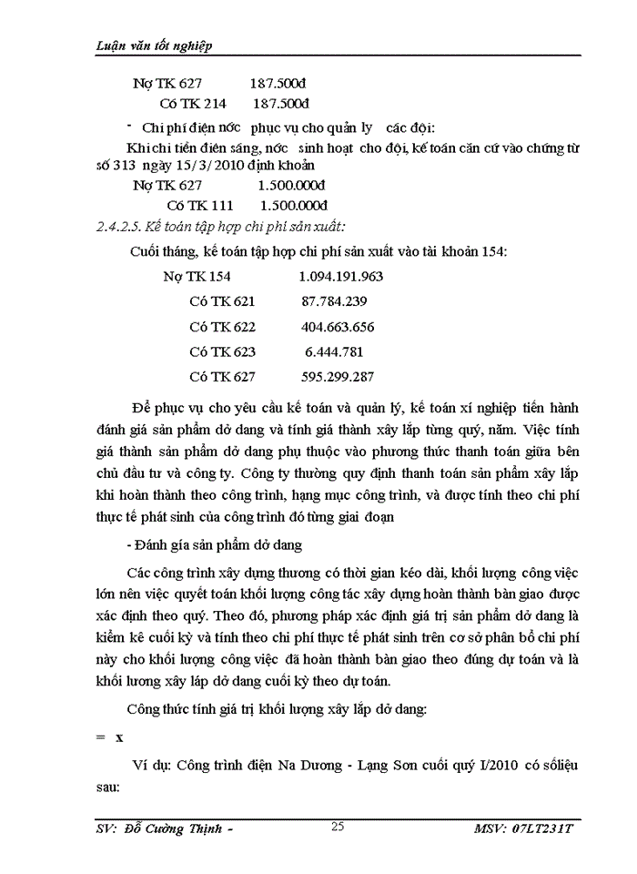 image for page Kế toán tập hợp chi phí sản xuất và tính giá thành sản phẩm tại Công ty TNHH Thanh Bình