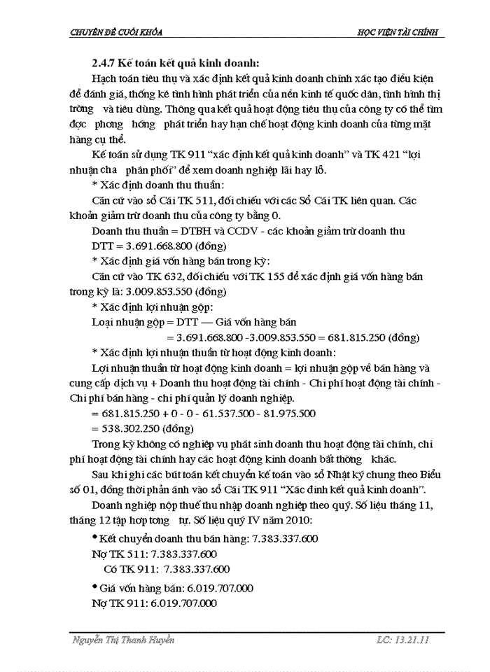 image for page Tổ chức công tác  kế toán bán hàng và xác định kết quả hoạt động kinh doanh tại công ty TNHH thương mại và dịch vụ Ngọc Thái