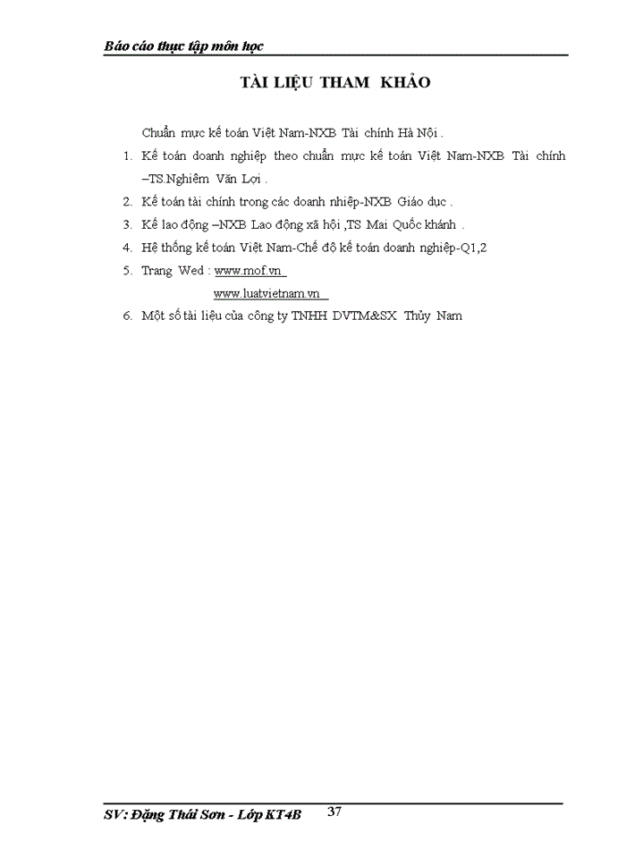 image for page Hạch toán kế toán nguyên vật liệu ,công cụ dụng cụ ở công ty  TNHH TMDV và SX Thủy Nam