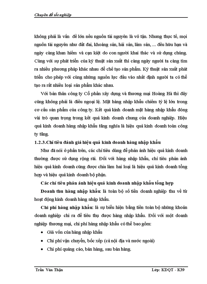 image for page Nâng cao hiệu quả kinh doanh hàng nhập khẩu ở công ty Cổ phần xây dựng và thương mại Hoàng Hà
