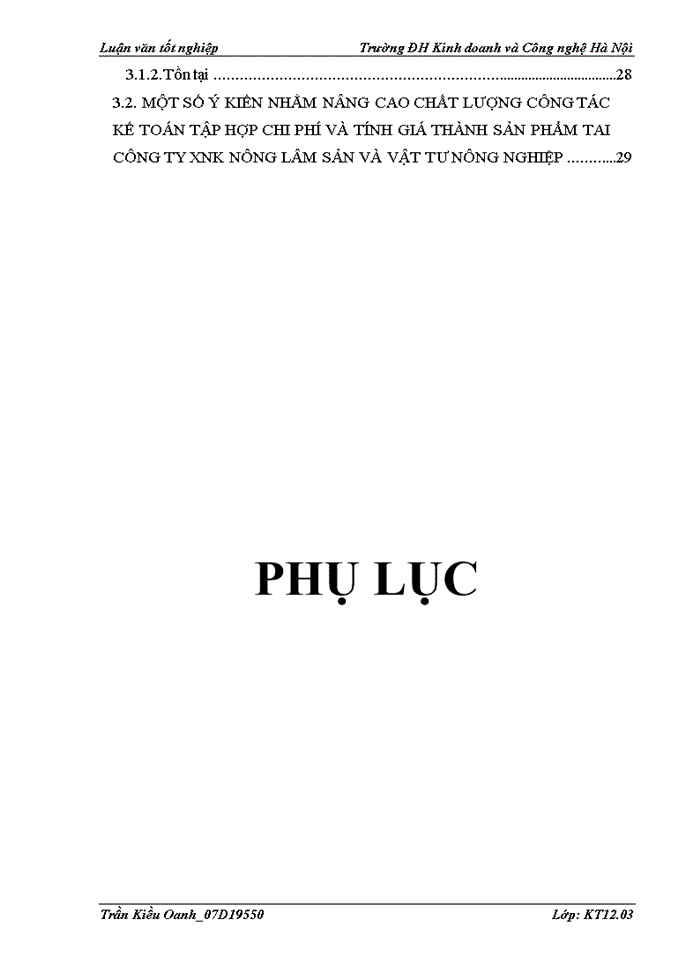 image for page Kế toán tập hợp chi phí sản xuất và tính giá thành sản phẩm tại công ty XNK nông lâm sản và vật tư nông nghiệp