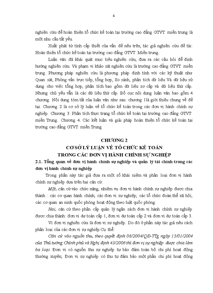image for page Cơ sở lý luận về tổ chức kế toán trong các đơn vị hành chính sự nghiệp