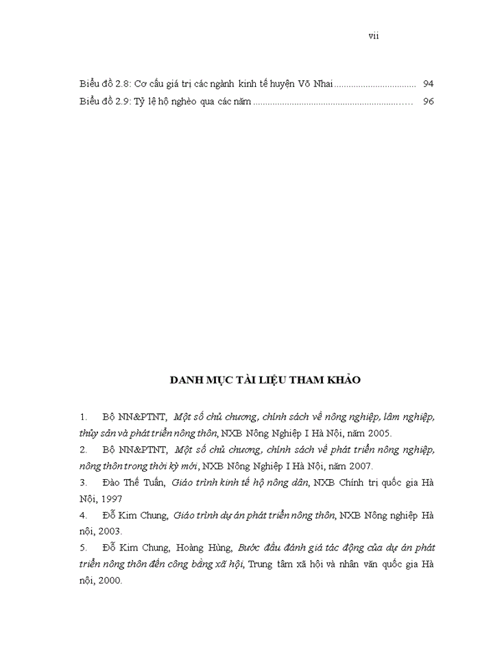 image for page Đánh giá tác động của các chương trình, dự án phát triển nông thôn tới xóa đói giảm nghèo ở huyện Võ Nhai, tỉnh Thái Nguyên