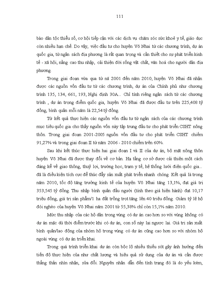 image for page Đánh giá tác động của các chương trình, dự án phát triển nông thôn tới xóa đói giảm nghèo ở huyện Võ Nhai, tỉnh Thái Nguyên