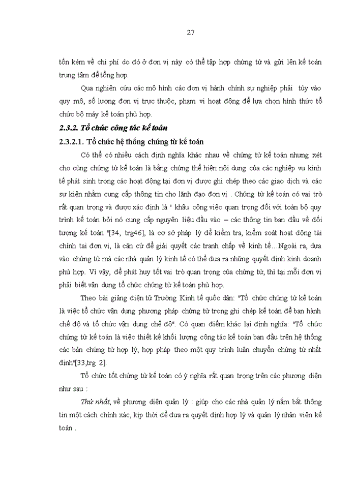 image for page Cơ sở lý luận về tổ chức kế toán trong các đơn vị hành chính sự nghiệp.