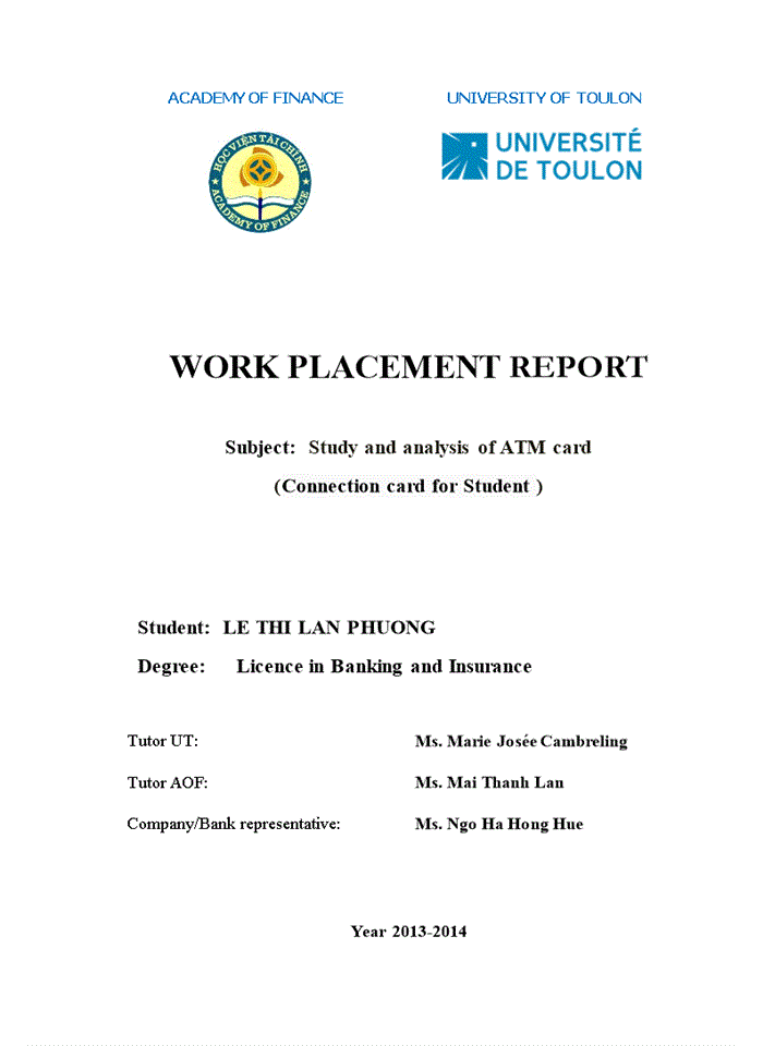 image for page Study and analysis of ATM card(Connection card for Student )