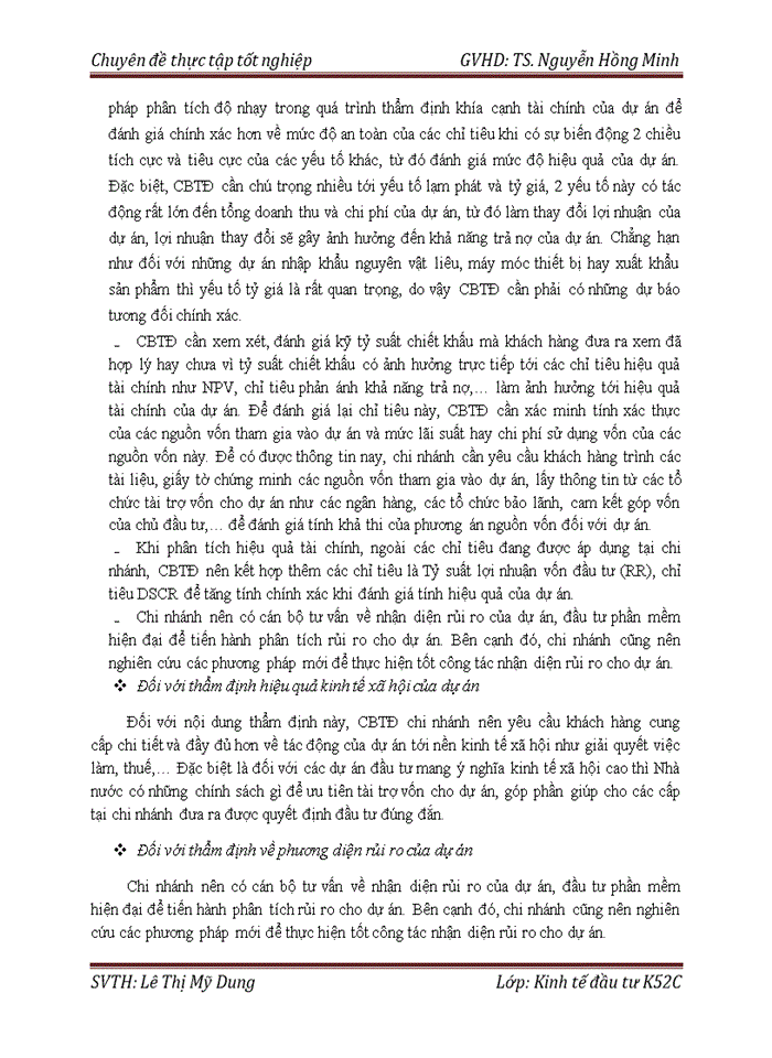 image for page Hoàn thiện công tác thẩm định các dự án đầu tư vay vốn tại Ngân hàng TMCP Đầu tư và Phát triển Việt Nam - chi nhánh Quang Trung