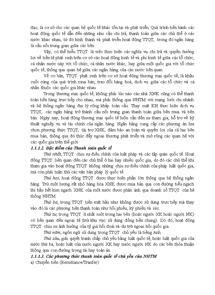 image for page Giải pháp mở rộng hoạt động thanh toán quốc tế theo phương thức tín dụng chứng từ tại chi nhánh techcombank hoàn kiếm ngân hàng tmcp kỹ thương việt nam