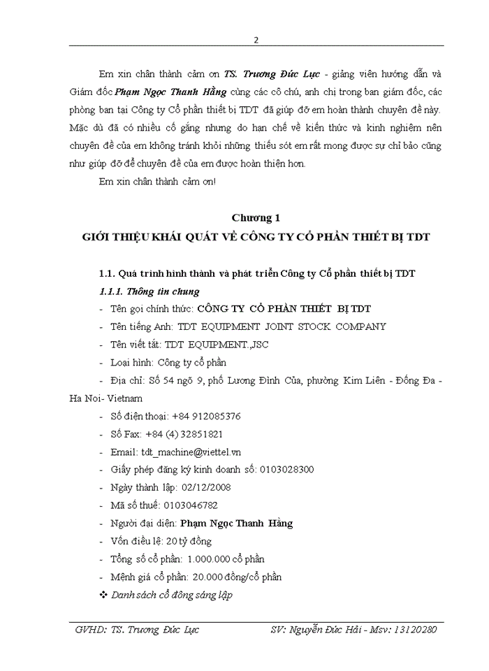 image for page Nâng cao hiệu quả sử dụng vốn lưu động tại Công ty Cổ phần thiết bị TDT