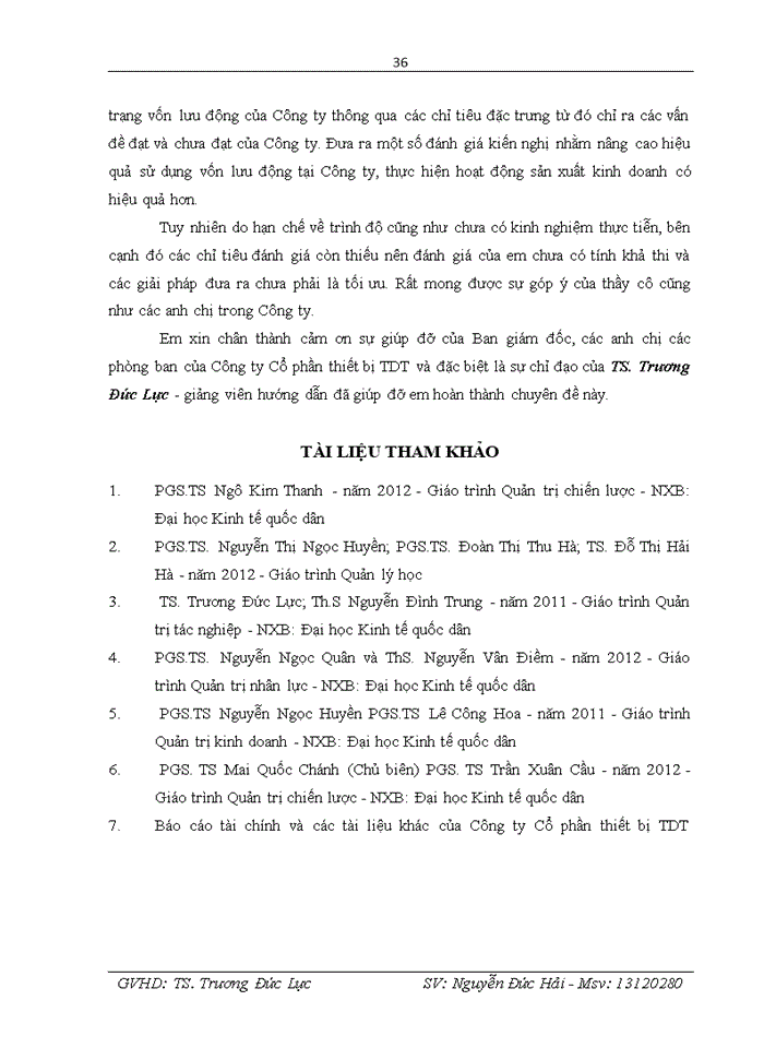 image for page Nâng cao hiệu quả sử dụng vốn lưu động tại Công ty Cổ phần thiết bị TDT