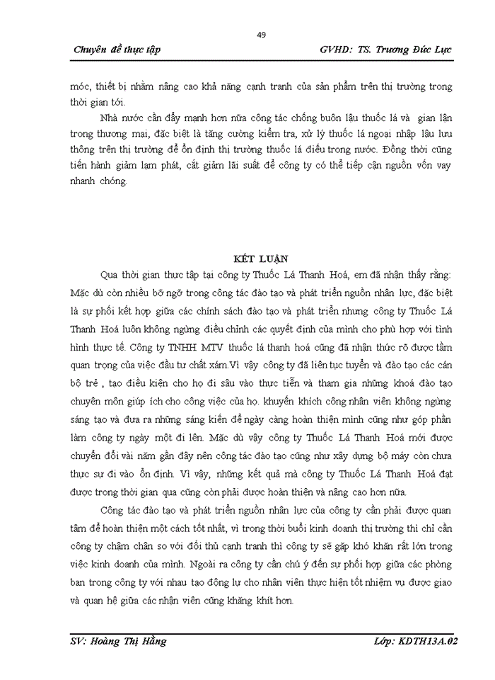 image for page Giải pháp hoàn thiện công tác đào tạo và phát triển nguồn nhân lực tại công ty Thuốc Lá Thanh Hoá