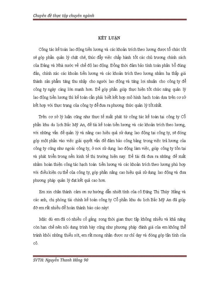 image for page Hoàn thiện công tác kế toán tiền lương và các khoản trích theo lương tại Công ty Cổ phần khu du lịch Bắc Mỹ An