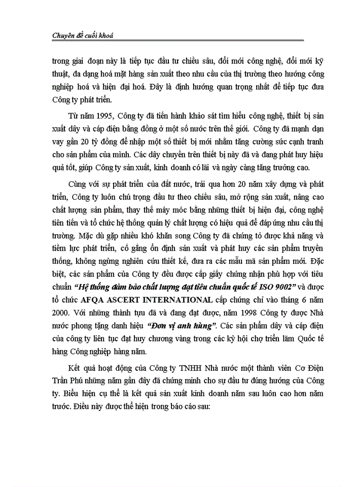 image for page Hoàn thiện công tác kế toán tiêu thụ thành phẩm và xác định kết quả tiêu thụ tại Công ty TNHH Nhà nước một  thành viên Cơ Điện Trần Phú