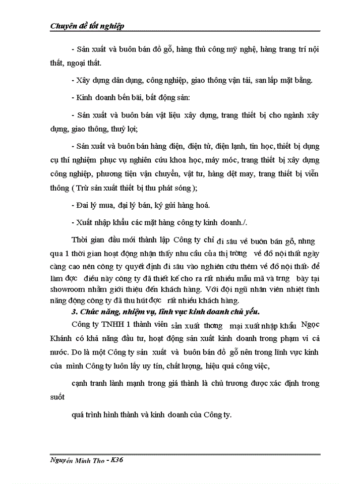 image for page Kế toán tiêu thụ và xác định kết quả tiêu thụ hàng hoá tại Công ty TNHH 1 thµnh viªn SX & TM XNK Ngäc Kh¸nh
