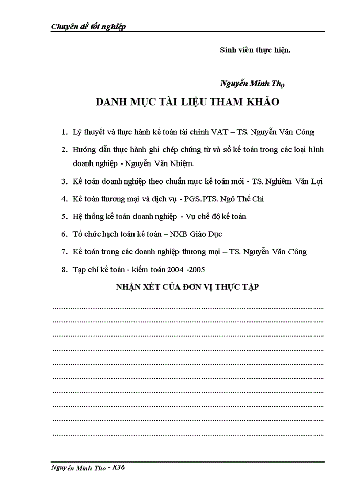 image for page Kế toán tiêu thụ và xác định kết quả tiêu thụ hàng hoá tại Công ty TNHH 1 thµnh viªn SX & TM XNK Ngäc Kh¸nh