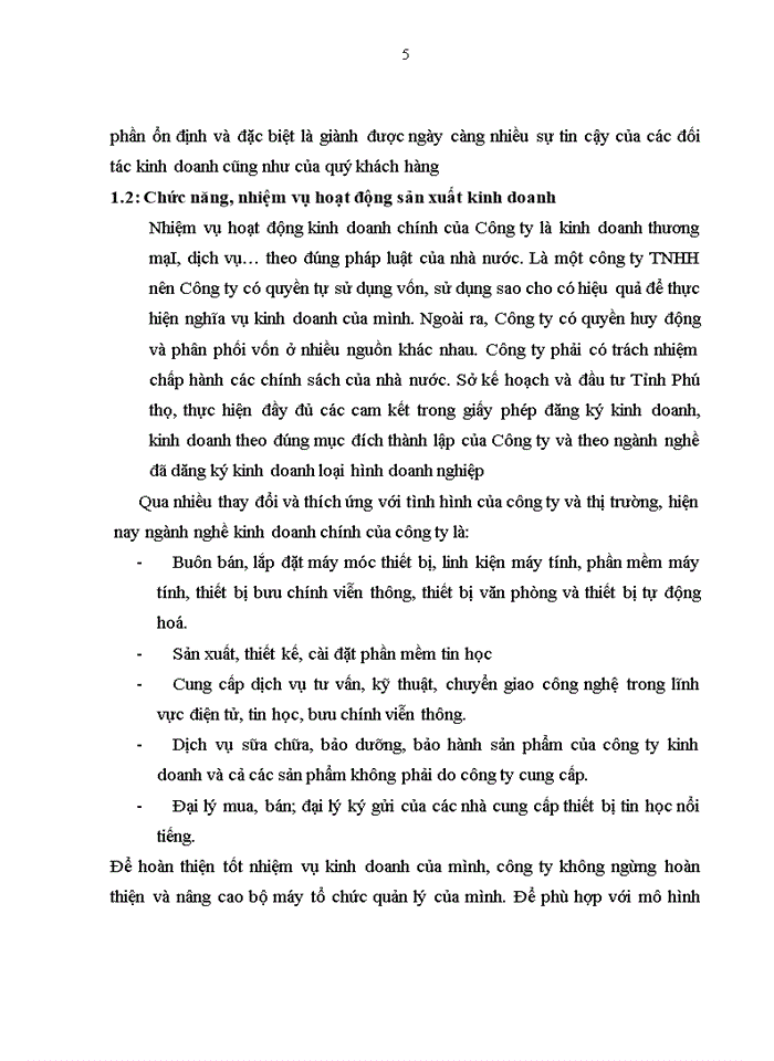 image for page Hoàn thiện kế toán tiêu thụ hàng hoá và xác định kết quả tiêu thụ hàng hoá tại công ty TNHH TM và Tin học Tinh Tú