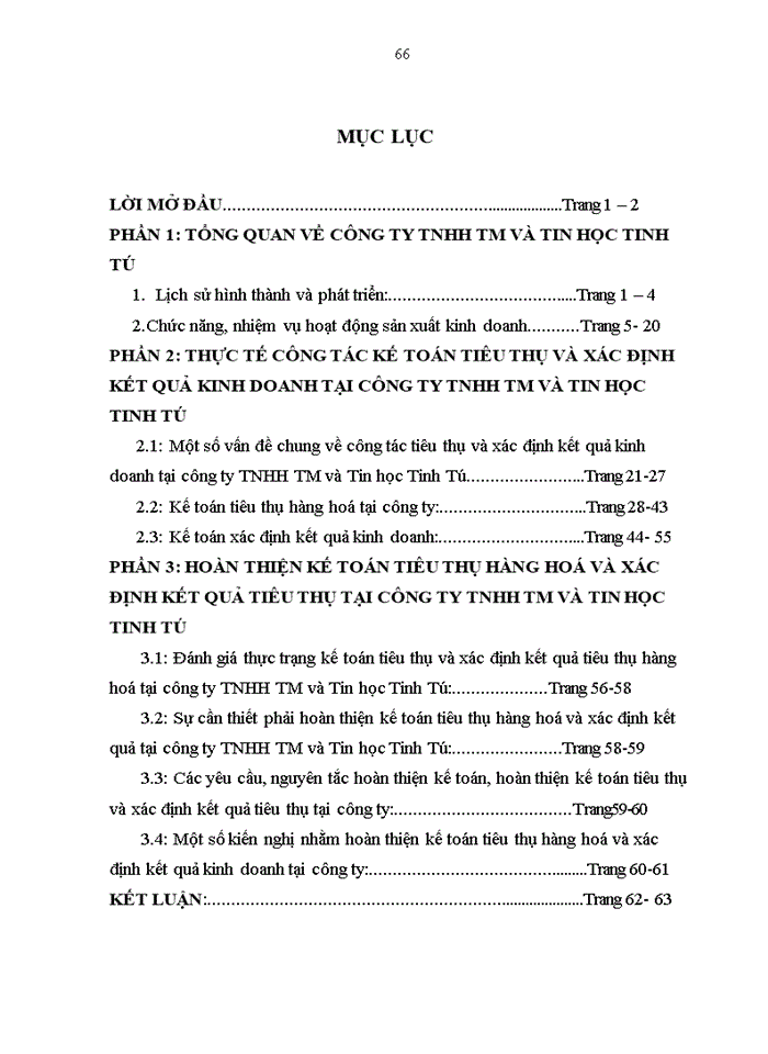 image for page Hoàn thiện kế toán tiêu thụ hàng hoá và xác định kết quả tiêu thụ hàng hoá tại công ty TNHH TM và Tin học Tinh Tú
